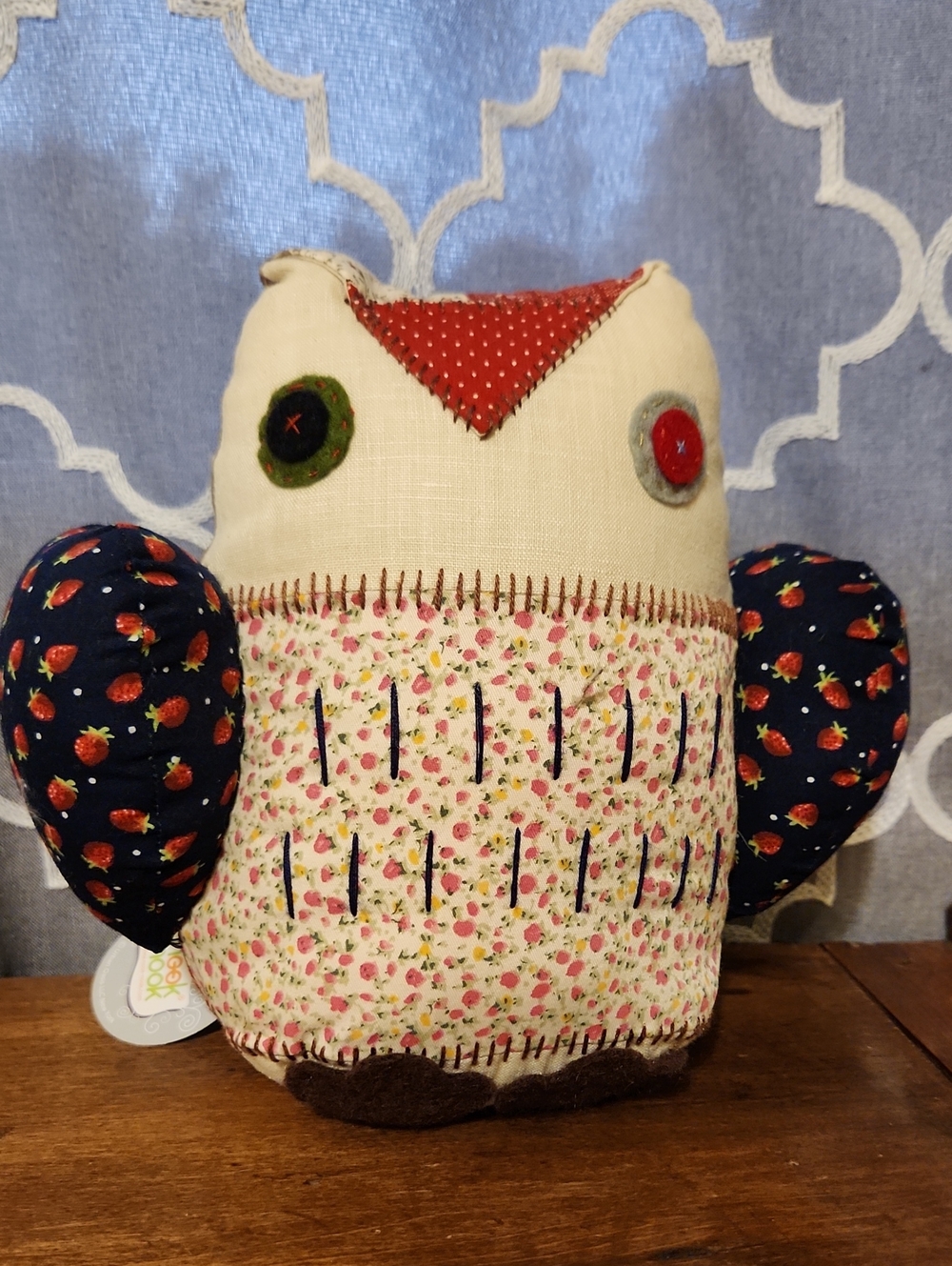 NWT Nooknook Patchwork Owl Plushie